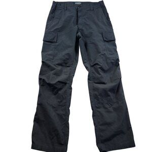 LAPG Tactical Pants Mens 34x32.5 Black Ripstop Canvas Work